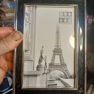 Sixtrees 4x6" Photo Frame Black And Silver